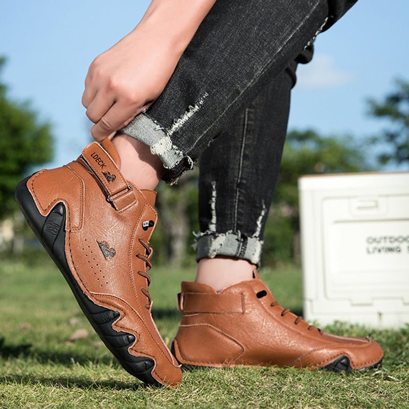 Orthopedic Leather Boots - Waterproof Non - Slip Comfort Pain Relief