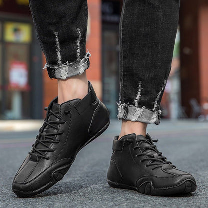 Orthopedic Leather Boots - Waterproof Non - Slip Comfort Pain Relief