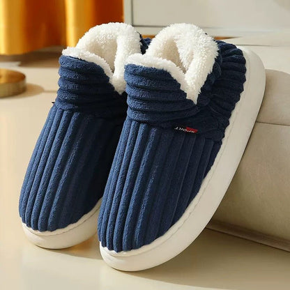 EaseLane couples corduroy slipper boots – warm fleece lining and arch support – product image 7