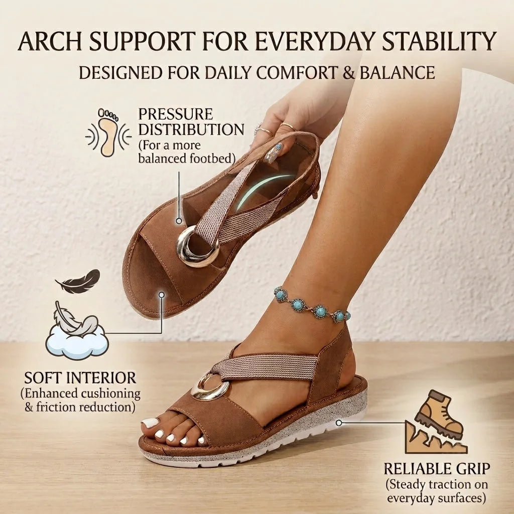 Women's lightweight arch support sandals feature image