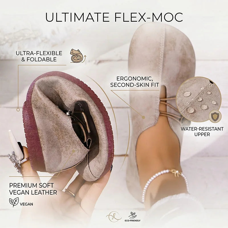 Women's ballet flats product information graphic