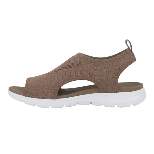 Women's walking sandals, side profile