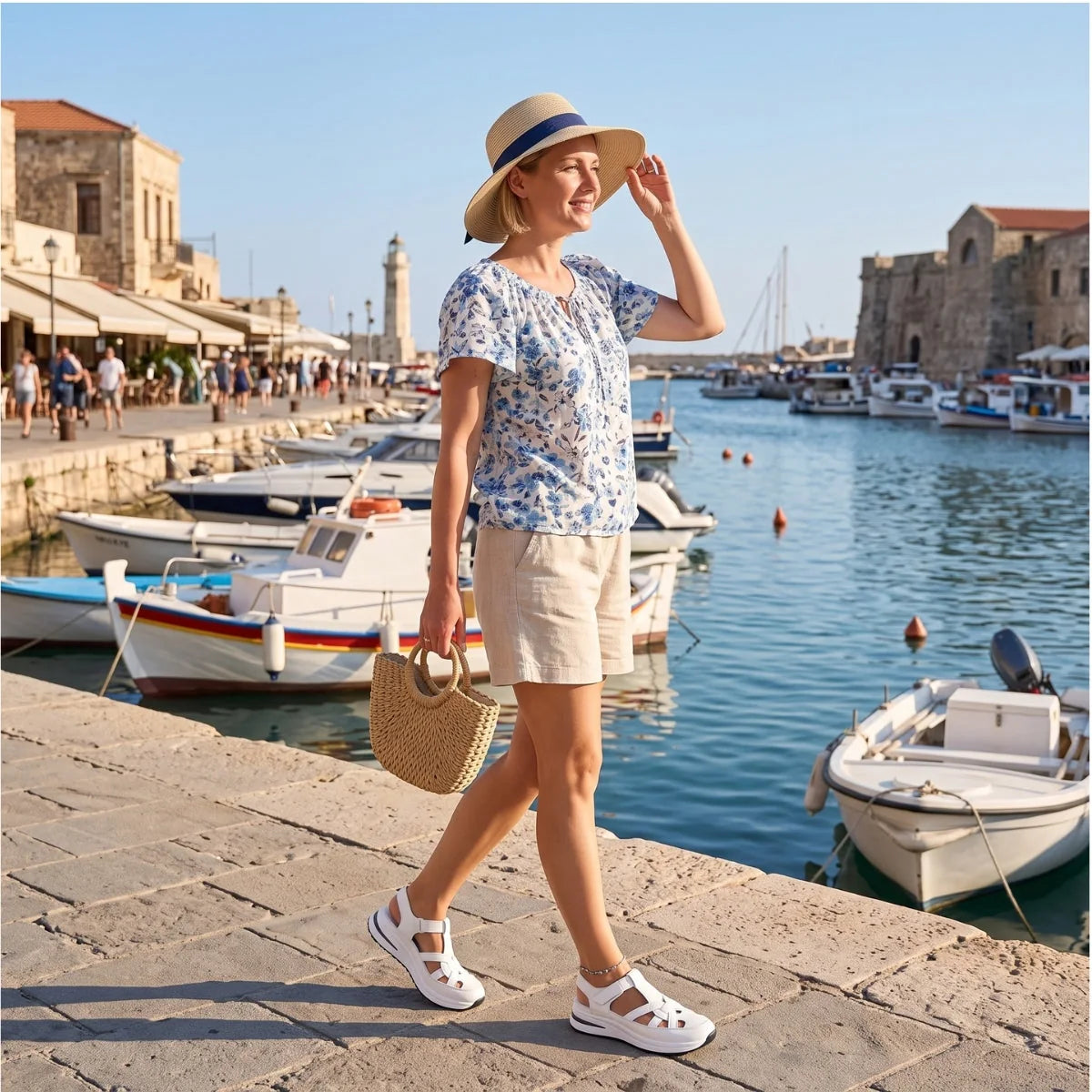 Women's wide fit walking sandals feature image